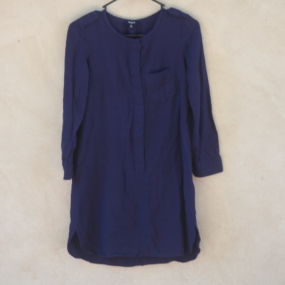 Madewell Navy Cargo Tunic Dress - Picture 2 of 7